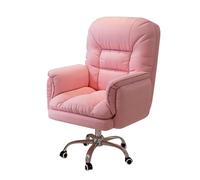 HFERTSCN Silla de Oficina ergonómica Ajustable 360 ° Silla de Escritorio de computadora reclinable giratoria con tapicería Suave y Soporte de inclinación hacia atrás Ideal para el Uso del hogar y el