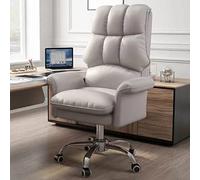 HFERTSCN Silla de Oficina ergonómica Alta en casa con Soporte Lumbar Ajustable y Silla de Juego de Armas para Adultos Silla de Escritorio Ejecutivo (Gris un tamaño) FANDIAO