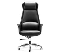 HFERTSCN Silla de Oficina ergonómica Negra: Silla giratoria de Escritorio de computadora con reposabrazos Ajustables de Soporte Alto Gerente Ejecutivo para Uso en el hogar y la Oficina FANDIAO