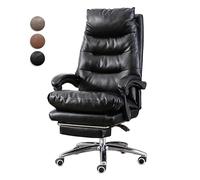 HFERTSCN Silla de Oficina reclinable de Espalda Alta con Silla de Escritorio ergonómico del reposapiés para Adultos Grandes y Altos Altura Ajustable 360 Silla de Juego reclinable giratoria FANDIAO