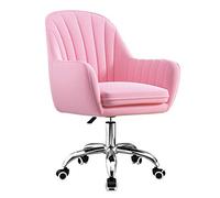 HFERTSCN Silla de Oficina Rosa ergonómica u2013 Altura Ajustable Acento Silla de Escritorio Silla ejecutiva Silla ejecutiva para el hogar y la Oficina Elegante y cómodo diseño FANDIAO