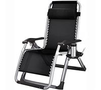 HFERTSCN Silla de salón, reclinable Plegable Silla de Gravedad Cero Siesta reclinable portátil portátil para jardín de Playa en el Exterior de jardín (a) FANDIAO