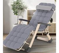 HFERTSCN Silla de salón reclinable Plegable Silla Plegable sillas de jardín reclinables Ajustables Pista de algodón Perlas (b) FANDIAO