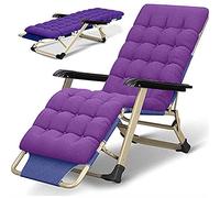 HFERTSCN Silla de salón reclinable Plegable sillón Plegable sillas de jardín reclinables Atletismo Pista de algodón Perlas (a) FANDIAO