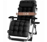 HFERTSCN Silla de salón, Silla reclinable Plegable, reclinable de jardín con portavasos y cojín extraíble, Tumbona Ajustable (c) FANDIAO