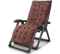 HFERTSCN Silla de salón, sillas de jardín Solar Salones de Chaise Patio, Silla Plegable al Aire Libre Silla portátil para Acampar en Playa con algodón con Almohadilla de algodón (marrón) FANDIAO