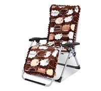 HFERTSCN Silla de salón, sillones de salón reclinables de bambú Ajustables, Tumbona Plegable con Base Resistente y Mecanismo de Masaje Balcón de jardín reclinable (con algodón de algodón) FANDIAO