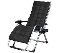 HFERTSCN Silla de salón, Solar Tumbona Plegable Solar para Personas Pesadas jardín al Aire Libre reclinable sillón de Tumbona de Patio sillón portátil con Soporte para Almohadas de Cuello 200 kg