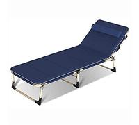 HFERTSCN Silla de salón, Tumbona Plegable de jardín Extra Grande Plegable Silla reclinable Silla reclinable Soporte Ajustable 150 kg (a) FANDIAO