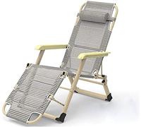 HFERTSCN Silla reclinable de la Cubierta Sungador de Metal Sunger Sillas reclinables Sillones de Sol, 178 * 66 * 32cm, 152 kg de Silla Cero con syntheti FANDIAO