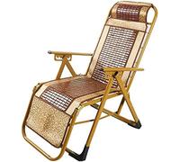 HFERTSCN Silla reclinable de Silla reclinable reclinable Silla de Plataforma de Verano de Verano Cero Gravedad portátil Soldador de Sol Mahjong FANDIAO