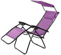 HFERTSCN Silla reclinable Silla de Cubierta Silla de Gravedad Cero con Dosel sillón de Sol FANDIAO