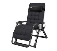 HFERTSCN Sillas de Patio reclinables de jardín | Silla de Gravedad Cero, sillones reclinables para Acampar al Aire Libre Ajustable con Soporte de Bandeja de Taza de Taza de Utilidad 330 LB FANDIAO