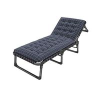 HFERTSCN Sillón reclinable ligero y portátil, tumbona para jardín al aire libre, con cojín extraíble, 2 colores N FANDIAO