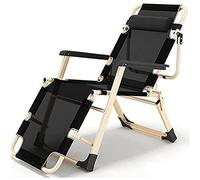 HFERTSCN Sillón reclinable Plegable, Silla de Relajante reclinable de Gravedad Cero, Lente de Sol, reposacabezas Ajustable, Silla reclinable al Aire Libre/al Aire Libre (b) FANDIAO