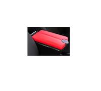 HFEWCVK Ajuste for Au//di A1 Caja de reposabrazos de Doble Apertura Original de fábrica dedicada Caja de reposabrazos Central Piezas de modificación Accesorios de Coche Interior(H Style Red Cover)