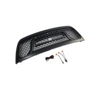 HFEWCVK Ajuste for Dodge Ram 2500 2010-2018, parachoques delantero del coche, rejilla de capó, parrilla de malla inferior, alerón divisor, Protector de ventilación de aire(With yellow light)