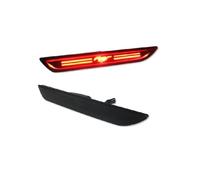 HFEWCVK Ajuste for Ford Mustang 2015-2018 luces de marcador lateral de guardabarros lente ahumada LED rojo 48-SMD 3D diseño de Mustang luces de marcador lateral de parachoques trasero(2010-2014)