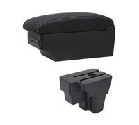 HFEWCVK Caja de Almacenamiento Central con reposabrazos USB for Coche, Compatible con América del Sur, KIA STONIC Rio LX Cerato 2015-2021(E1 White Line)