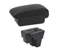 HFEWCVK Caja de Almacenamiento Central con reposabrazos USB for Coche, Compatible con América del Sur, KIA STONIC Rio LX Cerato 2015-2021(B1 White Line)