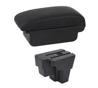 HFEWCVK Caja de Almacenamiento Central con reposabrazos USB for Coche, Compatible con América del Sur, KIA STONIC Rio LX Cerato 2015-2021(C1 Black Line)