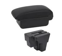 HFEWCVK Caja de Almacenamiento Central con reposabrazos USB for Coche, Compatible con América del Sur, KIA STONIC Rio LX Cerato 2015-2021(B1 Black Line)