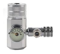 Hffheer Regulador de CO2 para Acuarios, Man¨®metro de Presi¨®n Ajustable W21.8, Sistema de Instalaci¨®n Acu¨¢tica