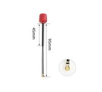 HFFOZMD para FlyFishRC para Antena FPV de Doble Banda - 2,4/5,8 GHz LHCP (UFL/UFL) 40/95/145 mm | Drones Largo Alcance compatibles con dji O3(1PC Red 95mm)
