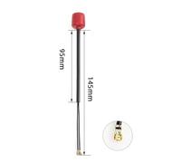 HFFOZMD para FlyFishRC para Antena FPV de Doble Banda - 2,4/5,8 GHz LHCP (UFL/UFL) 40/95/145 mm | Drones Largo Alcance compatibles con dji O3(1PC Red 145mm)