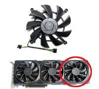 HFFOZMD Tarjeta gráfica dedicada para minería Nvidia CMP 50HX de 10 GB GDDR6 con Ventilador Repuesto HA9015H12SC-Z(Right Fan)