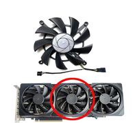 HFFOZMD Tarjeta gráfica dedicada para minería Nvidia CMP 50HX de 10 GB GDDR6 con Ventilador Repuesto HA9015H12SC-Z(Middle Fan)