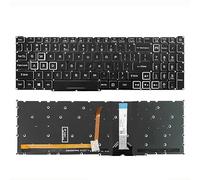HFFOZMD Teclado para portátil Acer Nitro 5 AN515-56 AN515-46 AN515-57 AN515-58 AN515-58-51R3/52SM/76RW AN515-45 N20C1(WASD White RGB)