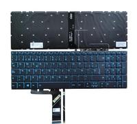 HFFOZMD Teclado retroiluminado (EE. UU., francés, Brasil, Ruso y español) para Lenovo IdeaPad L340-17, L340-15, L340-17IRH, L340-15IRH, con retroiluminación Azul(Spanish)