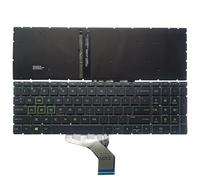 HFFOZMD Teclado retroiluminado Ruso/Estadounidense/español/Latino para HP Pavilion 15-CW 15-DR 15-EC 15-CX 15-DK 15-DA 17-by 17-CA 15-DY 15-CS DW(US Green)