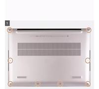 HFFOZMD Tornillo de la Tapa Inferior computadora portátil para DELL XPS17 9700 9710 9720 9730 XPS16 9640 Precision 5750 5760 5770(Precision 5760 8pcs)