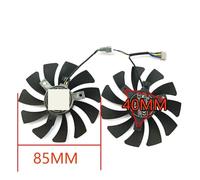 HFFOZMD Ventilador de GPU HA9010H12F-Z GTX 1660 Ventus 85 mm para MSI GeForce, 1660TI y RTX 2060