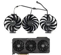 HFFOZMD Ventilador de refrigeración CF1010U12D FDC10U12S9-C 95 mm para ASUS Radeon RX 6950XT, 6900XT, 6800, 6700 XT, TUF OC, para Tarjeta gráfica(Black 3-Fan CF1010)