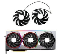HFFOZMD Ventilador de refrigeración para Tarjeta gráfica MSI GeForce RTX 3070, 3080, 3090, Ti, SUPRIM X Tow, 95 mm, PLD10010S12HH 3080Ti(AB-Fan)