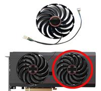 HFFOZMD Ventilador de Repuesto FD10015M12D para Tarjeta gráfica Sapphire Radeon RX6700 6700XT Pulse(Right Fan)
