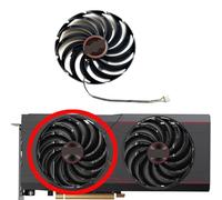 HFFOZMD Ventilador de Repuesto FD10015M12D para Tarjeta gráfica Sapphire Radeon RX6700 6700XT Pulse(Left Fan)