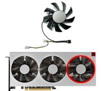 HFFOZMD Ventilador de Repuesto para Tarjeta gráfica AMD, XFX, POWERCOLOR, Sapphire, ASROCK, VISIONTEK, Radeon VII, FD8015H12S(Right Fan)