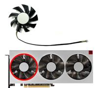 HFFOZMD Ventilador de Repuesto para Tarjeta gráfica AMD, XFX, POWERCOLOR, Sapphire, ASROCK, VISIONTEK, Radeon VII, FD8015H12S(Left Fan)