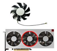 HFFOZMD Ventilador de Repuesto para Tarjeta gráfica AMD, XFX, POWERCOLOR, Sapphire, ASROCK, VISIONTEK, Radeon VII, FD8015H12S(Middle Fan)