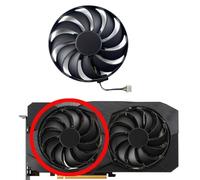 HFFOZMD Ventilador de Repuesto para Tarjeta gráfica ASUS RX5500XT Dual EVO RX 5500XT GPU PLD10010S12HH(Left Fan)