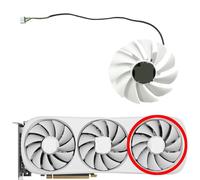 HFFOZMD Ventilador de Repuesto para Tarjeta gráfica GA92S2U para ZOTAC GeForce RTX4070ti, 4070ti, Super 4080, 4080s, Trinity OC, Color Blanco(Right Fan)
