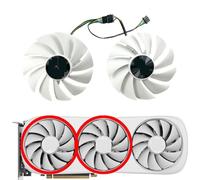 HFFOZMD Ventilador de Repuesto para Tarjeta gráfica GA92S2U para ZOTAC GeForce RTX4070ti, 4070ti, Super 4080, 4080s, Trinity OC, Color Blanco(Middle Left Fan)