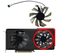 HFFOZMD Ventilador de Repuesto para Tarjeta gráfica PNY GeForce RTX3060 3060ti XLR8 Revel Epic-X Doble Ventilador(Right Fan)