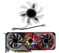 HFFOZMD Ventilador de Repuesto PVA080E12R para Tarjeta gráfica ASROCK Radeon RX5700 5700XT Phantom Gaming D OC(Right Fan)