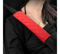 HFFTYU 2 Piezas Almohadilla Cinturon Coche, para Ford Focus EcoSport Kuga Mondeo Fiesta Puma ST-Line Comfort Extraíble Lavable Almohadilla Cinturon Accesorios Interior Auto,D