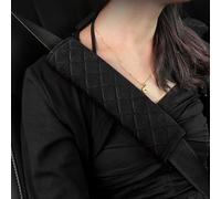 HFFTYU 2 Piezas Almohadilla Cinturon Coche, para Ford Focus EcoSport Kuga Mondeo Fiesta Puma ST-Line Comfort Extraíble Lavable Almohadilla Cinturon Accesorios Interior Auto,A